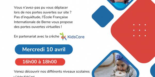 l'EFIB portes ouvertes en virtuel le 10 avril