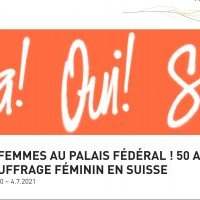 « Des femmes au Palais fédéral »